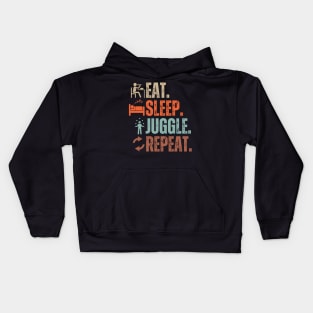 Eat Sleep Juggle Repeat Kids Hoodie